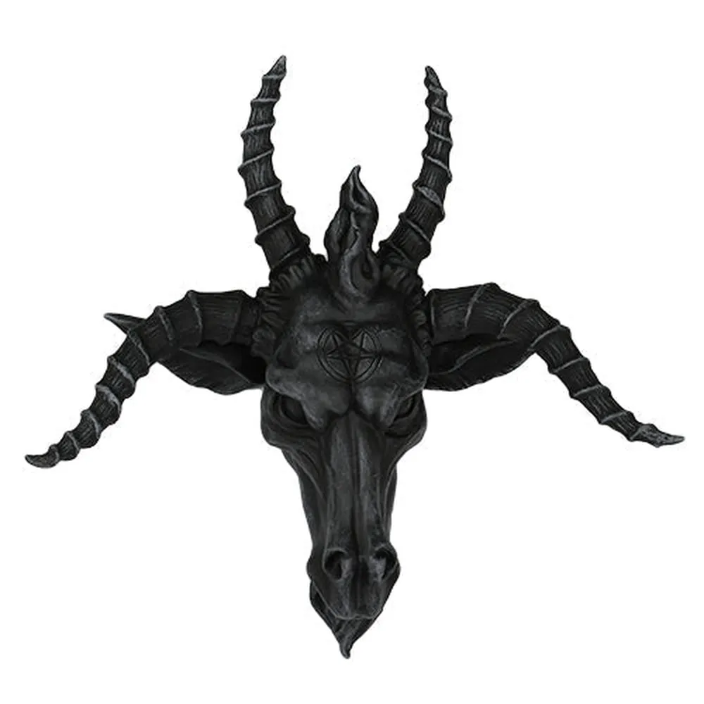 10" Baphomet Skull Statue