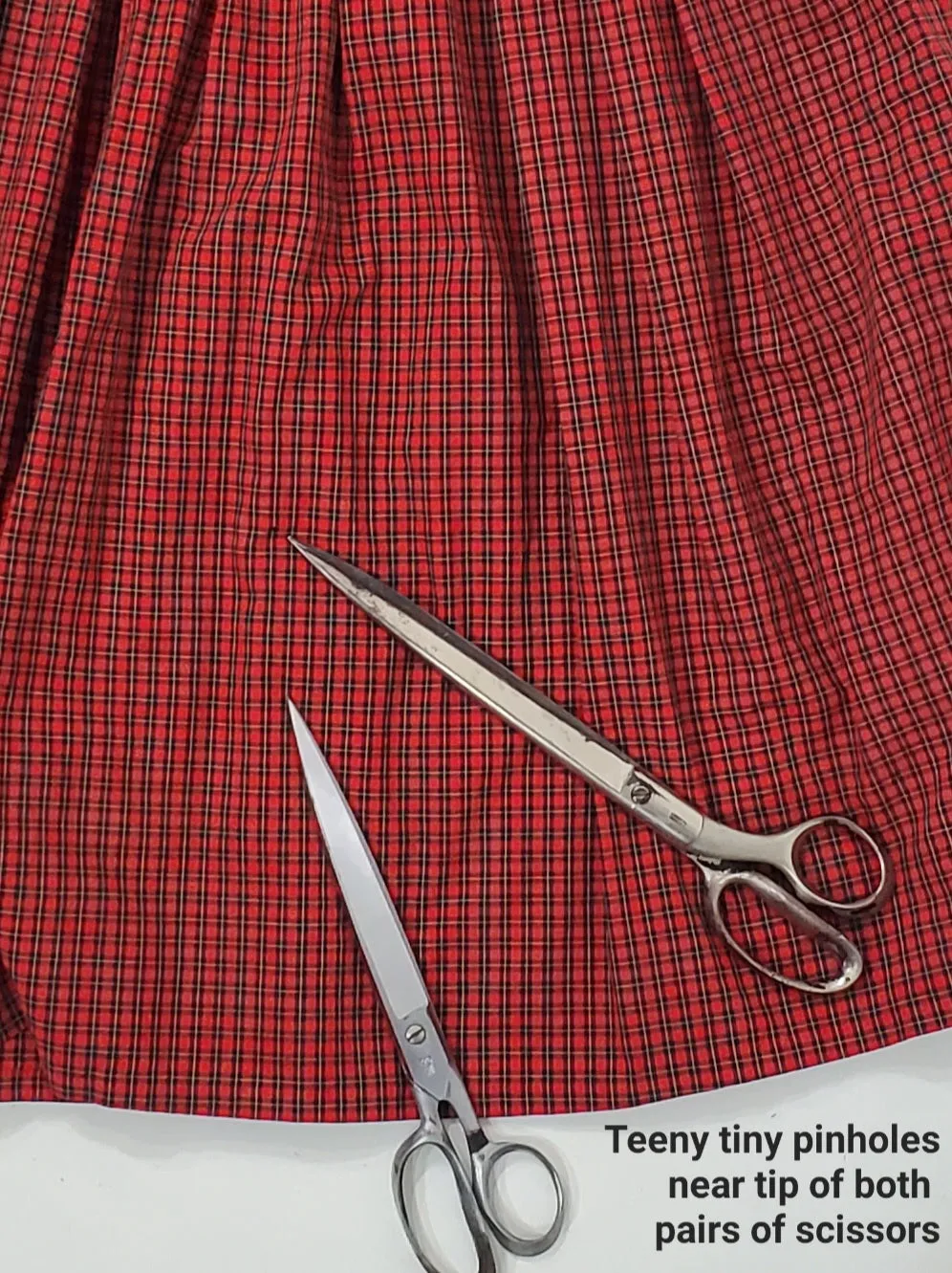 50s Red Plaid Shirtwaist Dress - sm