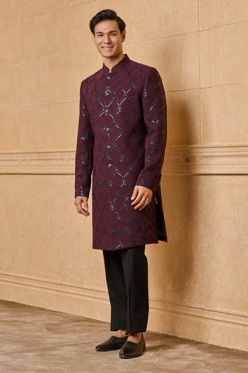 All Over Embroidered Indo-Western