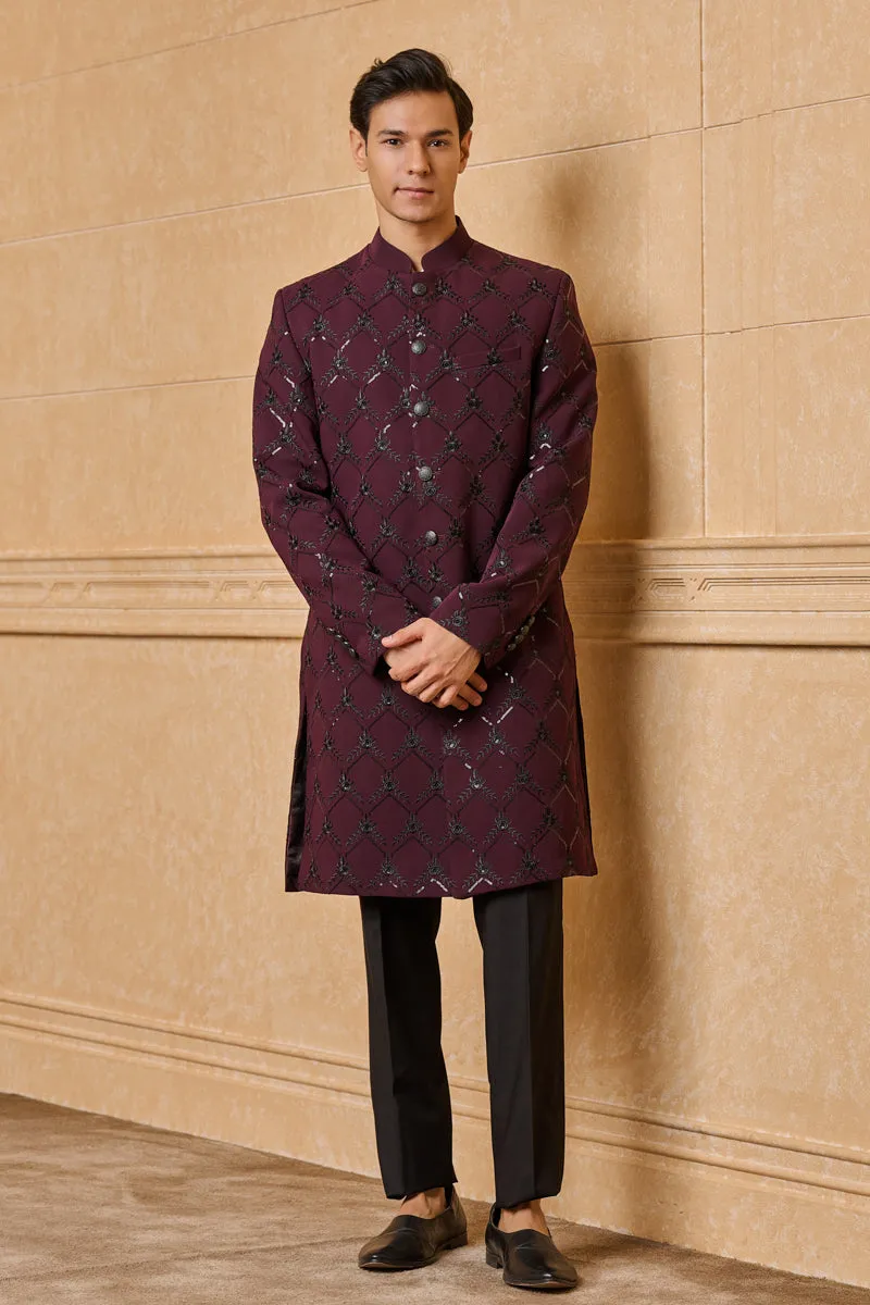 All Over Embroidered Indo-Western