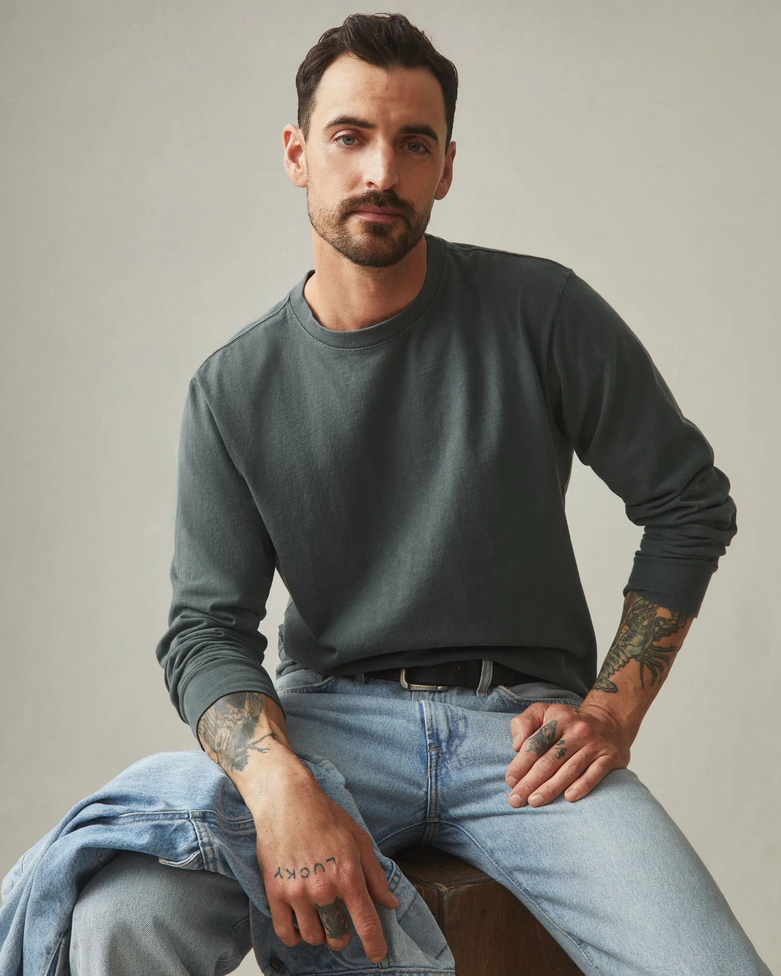 American Vintage Long Sleeve Tee - Balsam