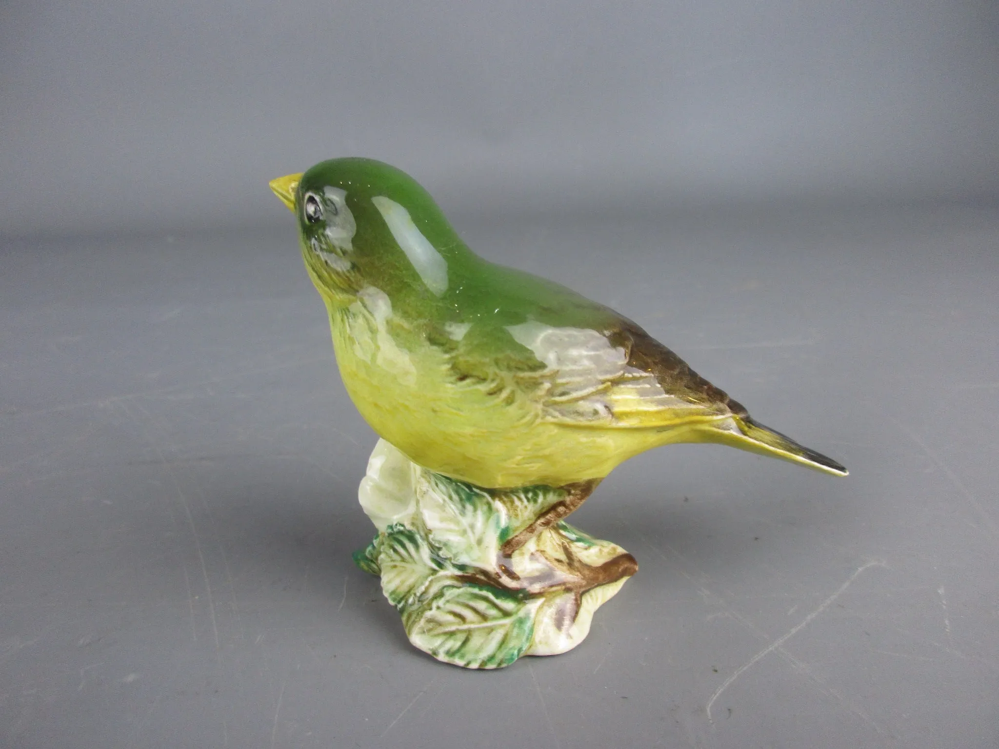 Beswick Ceramic Green Finch Figurine Vintage 1970