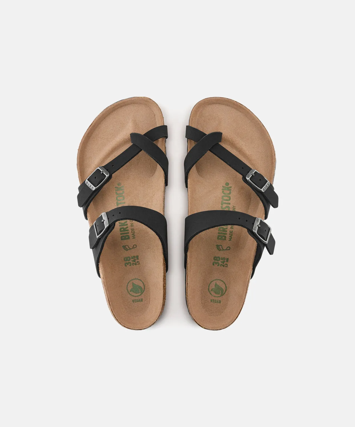 Birkenstock Mayari Birkibuc Earthy Black Vegan Sandals