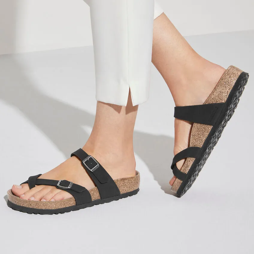 Birkenstock Mayari Birkibuc Earthy Black Vegan Sandals