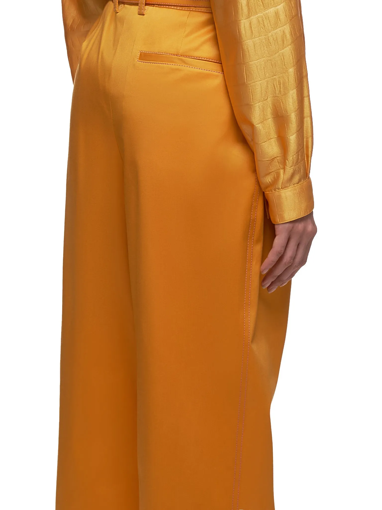 Blanche Front Pleated Trousers (16SZ6003-APRICOT)