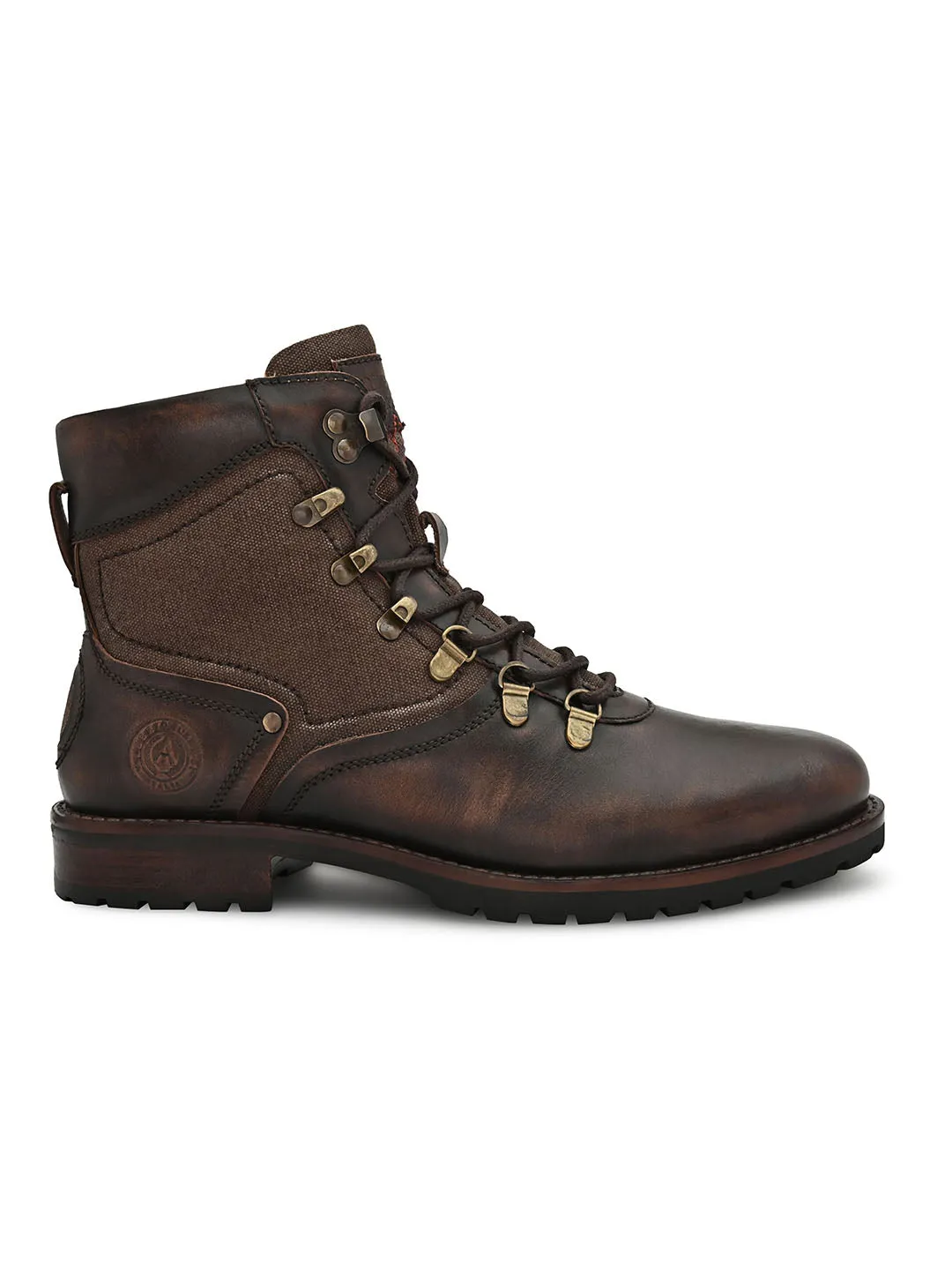 Brown Lace up Boots