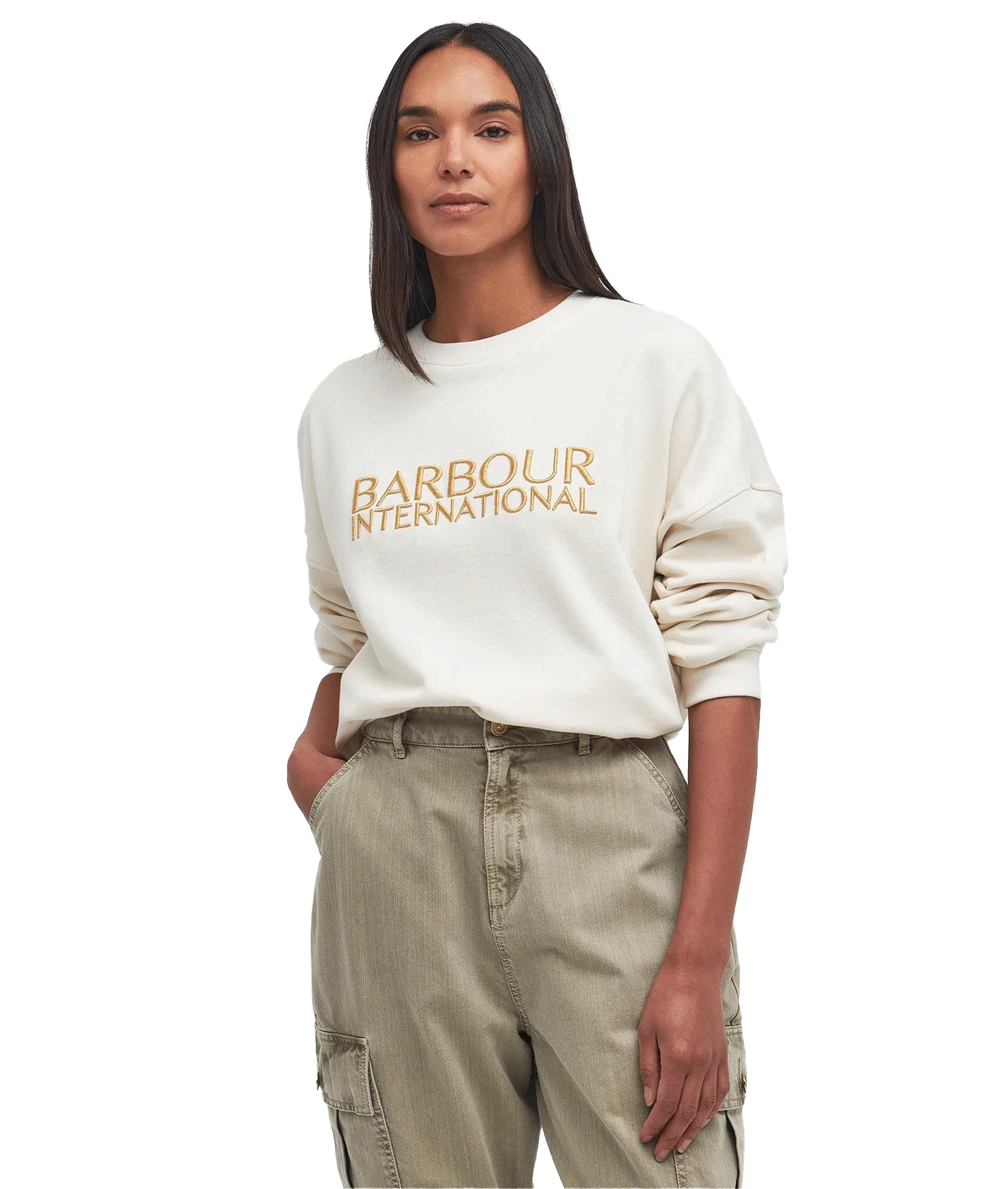 Carla Logo Sweatshirt - Cream