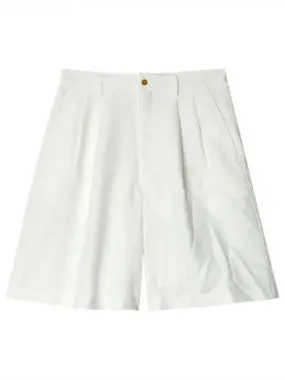 COMME des GARCONS White Pleated Shorts 270229