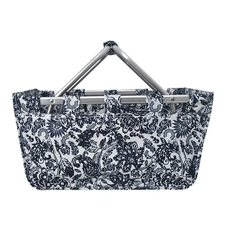 Damask Bliss NGIL Canvas, Shopping, Market, Picnic Basket