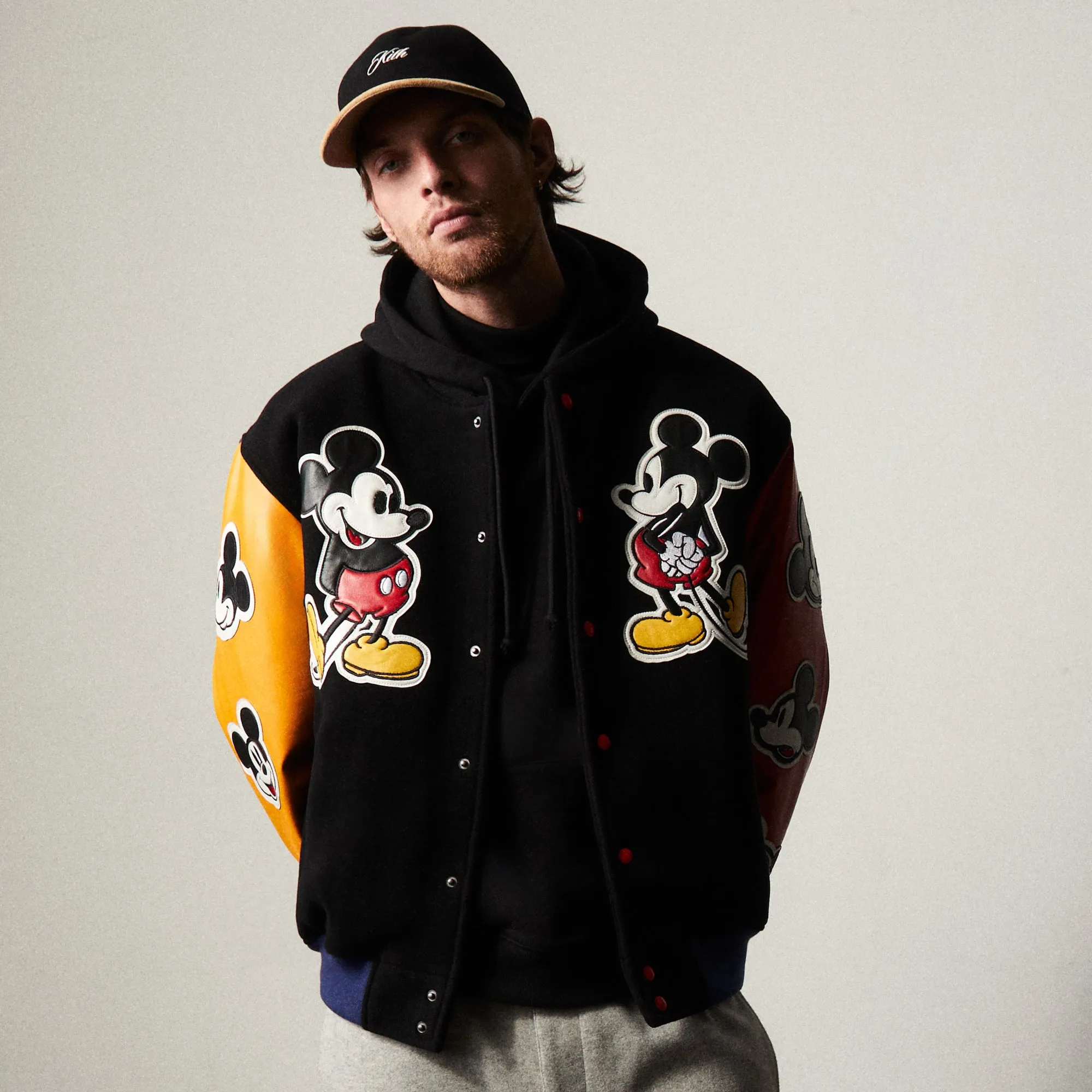 Disney | Kith for Mickey & Friends Wool Varsity Jacket - Black