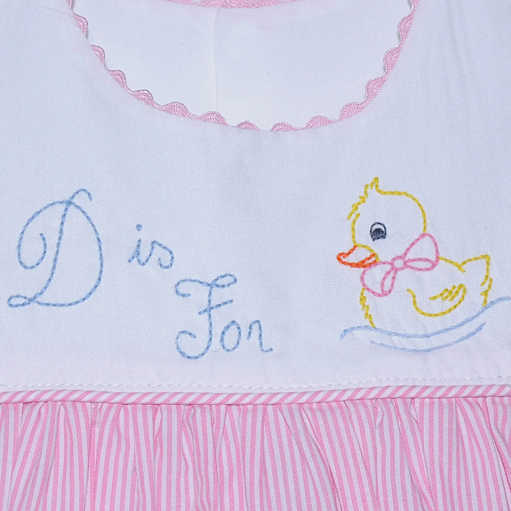 Embroidered Bubble - D is for Duck