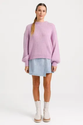 Emmie Lilac Wool Blend Knit