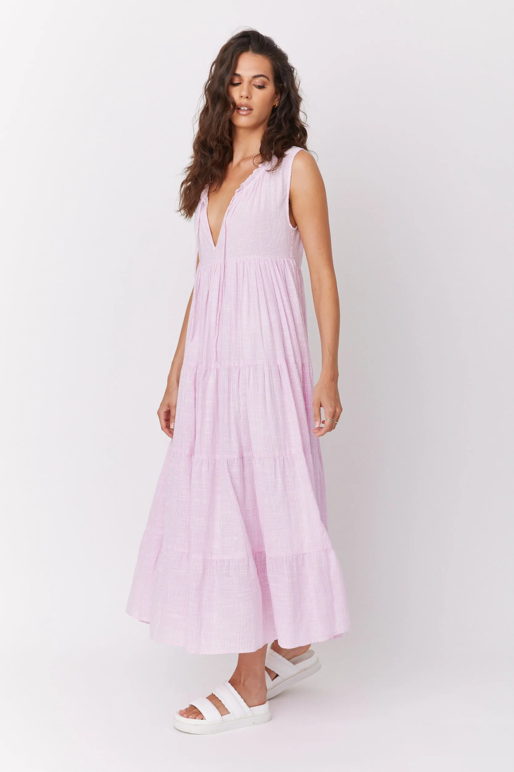 FLORIEN Dress Pink Stripe