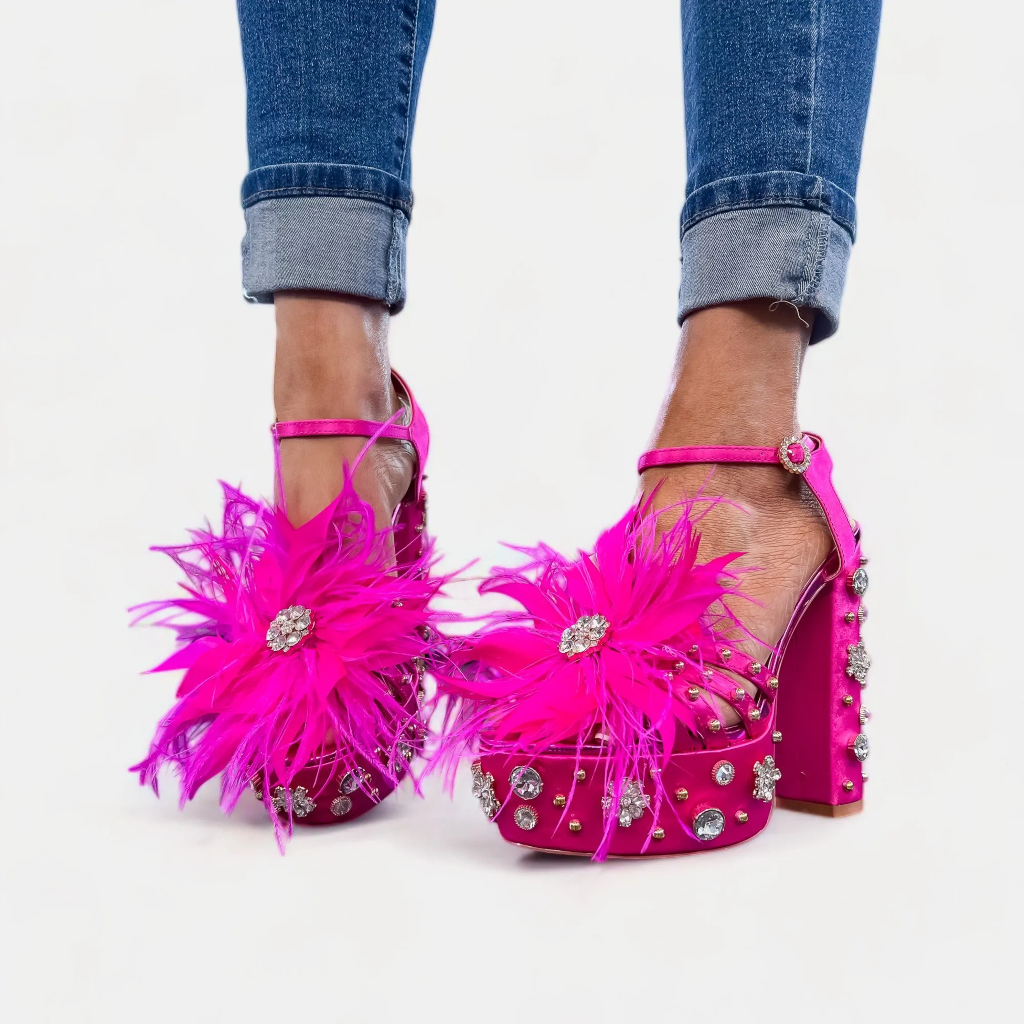 Fuchsia Kiki Platform Heels