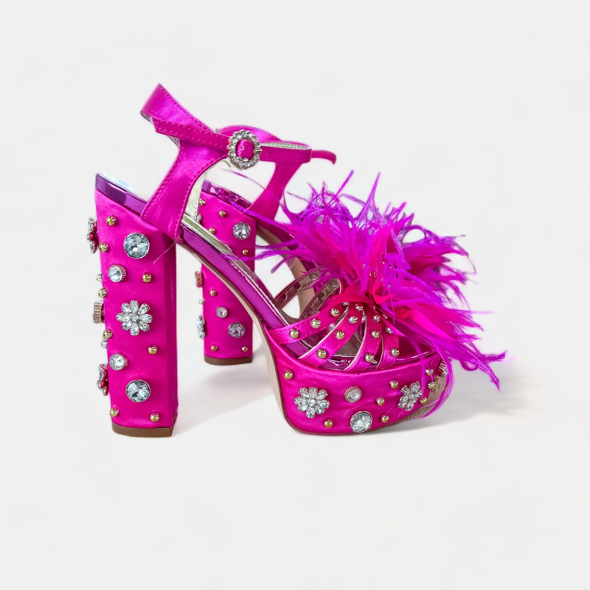 Fuchsia Kiki Platform Heels