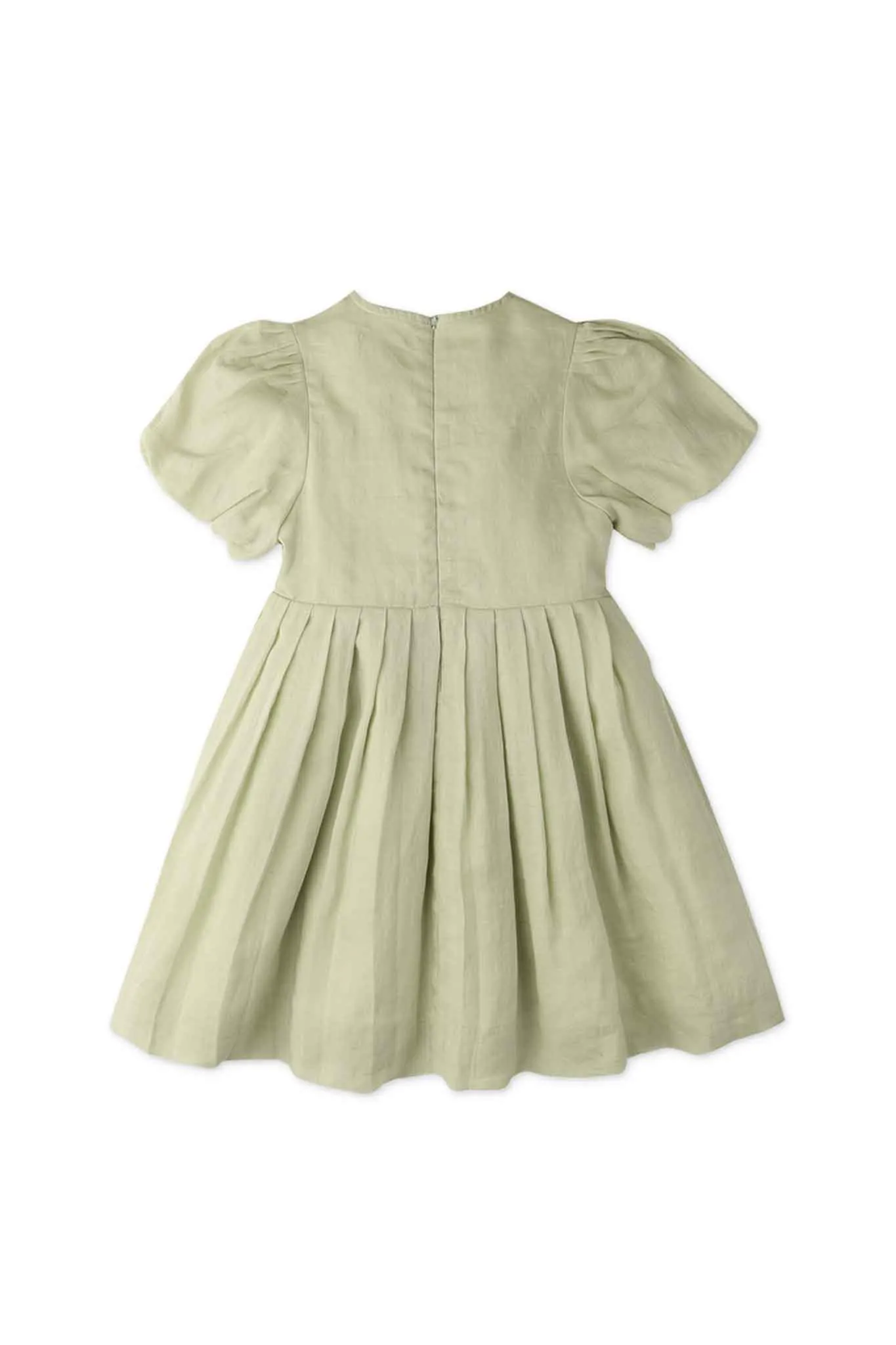 Gingersnaps Pleated Bodice Dress with Bubble Sleeves