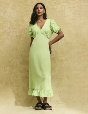 Green Delilah Midi Dress