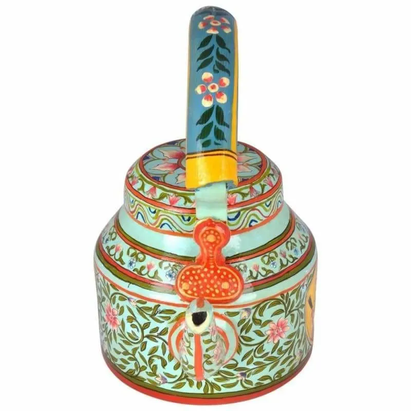 Hand-painted unique Kaushalam Teapot: King & Queen