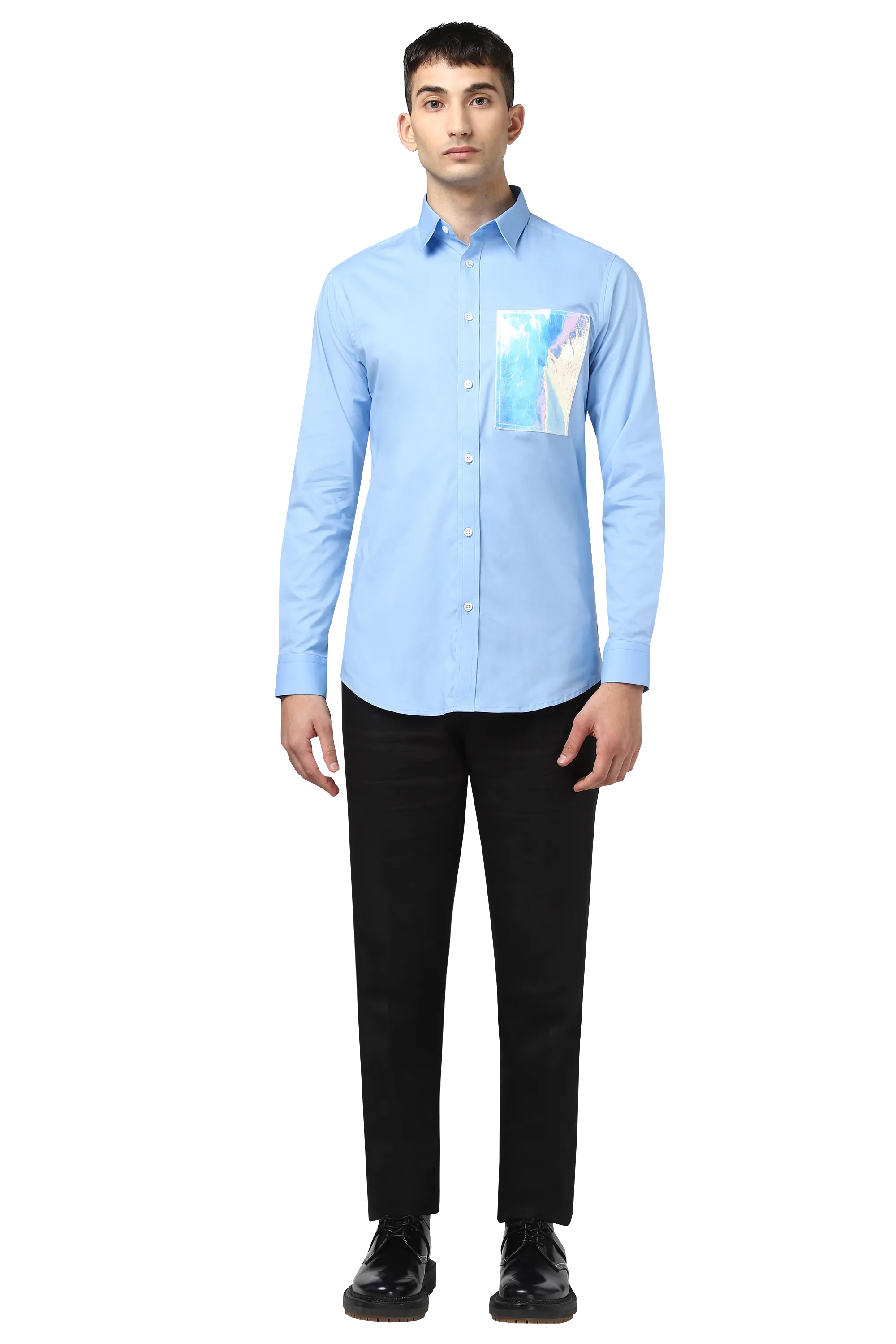 Html   Shirt with holographic patch