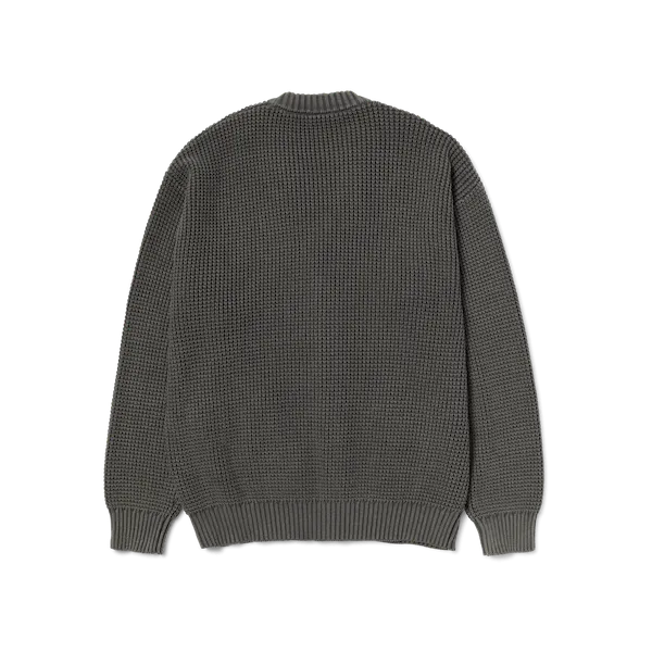 Huf Coolidge Waffle Cardigan - Black