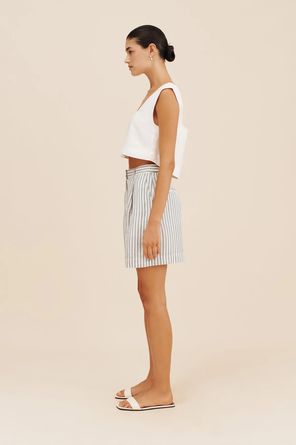 LORENZO SHORT - SEAGRASS STRIPE