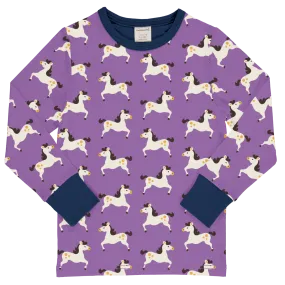 Maxomorra Dream Job Horses Long Sleeved Top