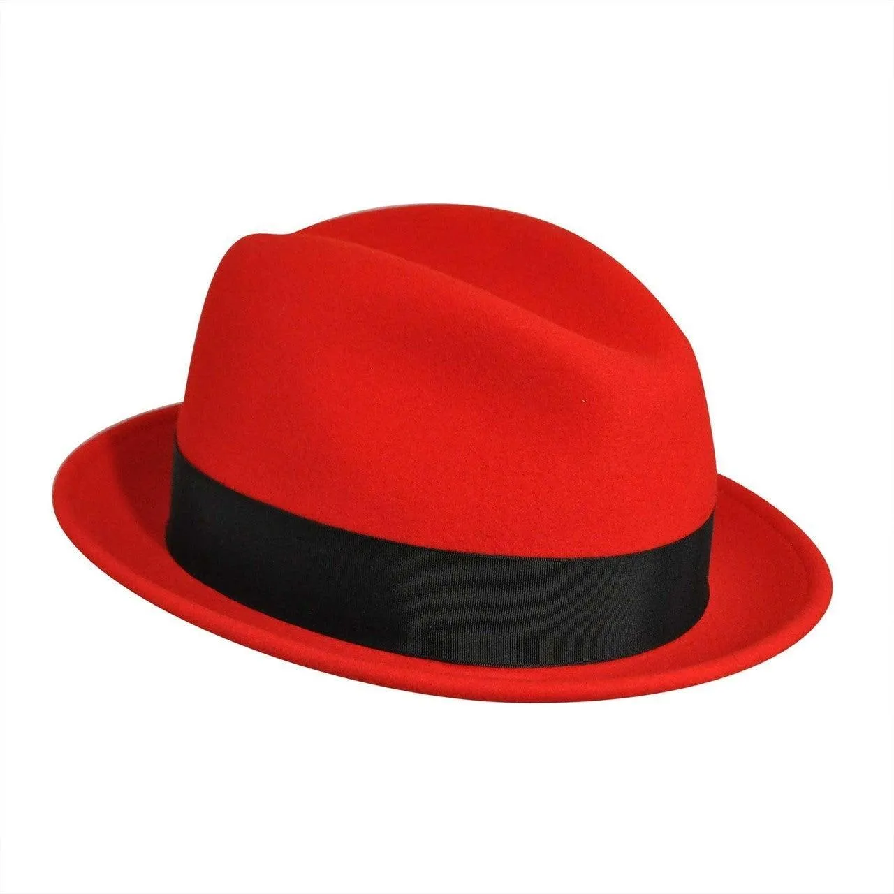 Men's Fedora Hat -Tino by Bailey of Hollywood Color Red