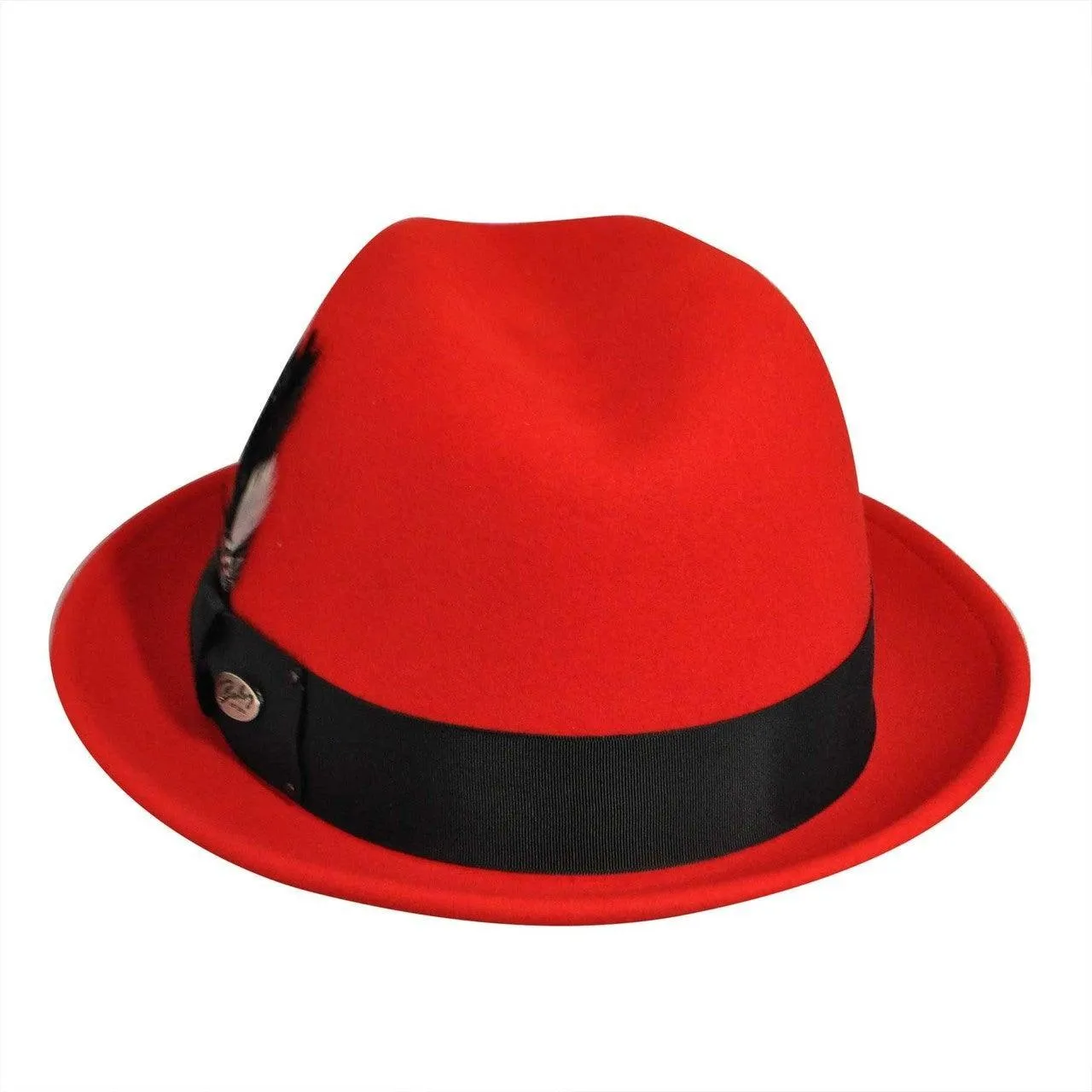 Men's Fedora Hat -Tino by Bailey of Hollywood Color Red