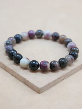 Mixed Tourmaline Mala Bracelet