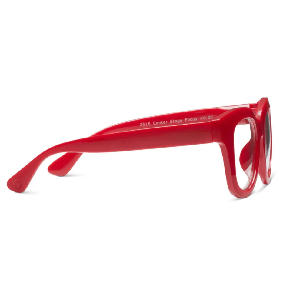 Peepers Blue Light Readers Center Stage Focus- Red