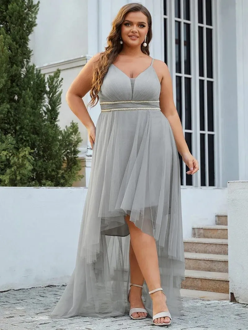 Plus Size High Low Prom Dresses With Spaghetti Straps