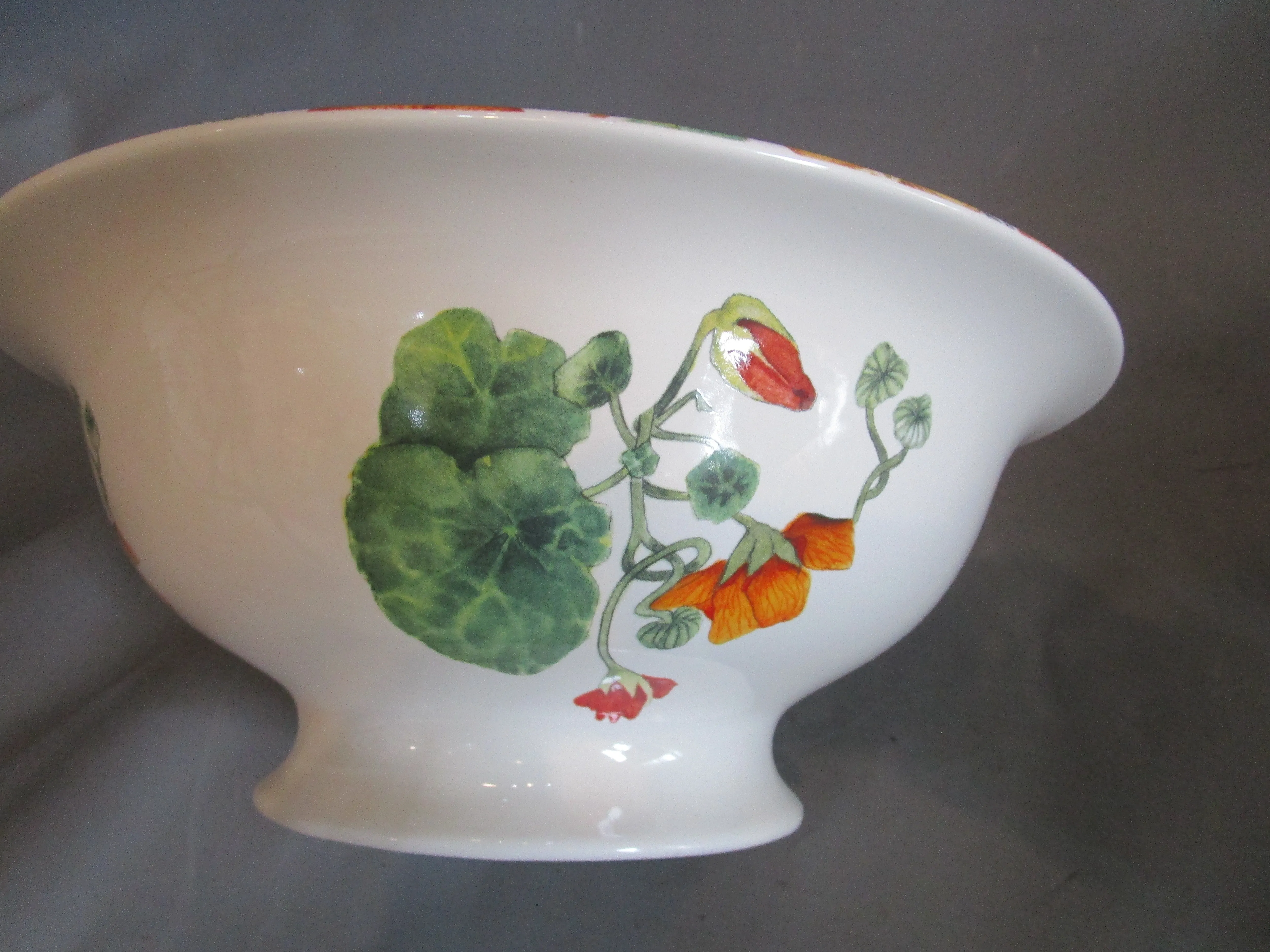 Poole Pottery Nasturtium Large Water Jug And Bowl Vintage c1991