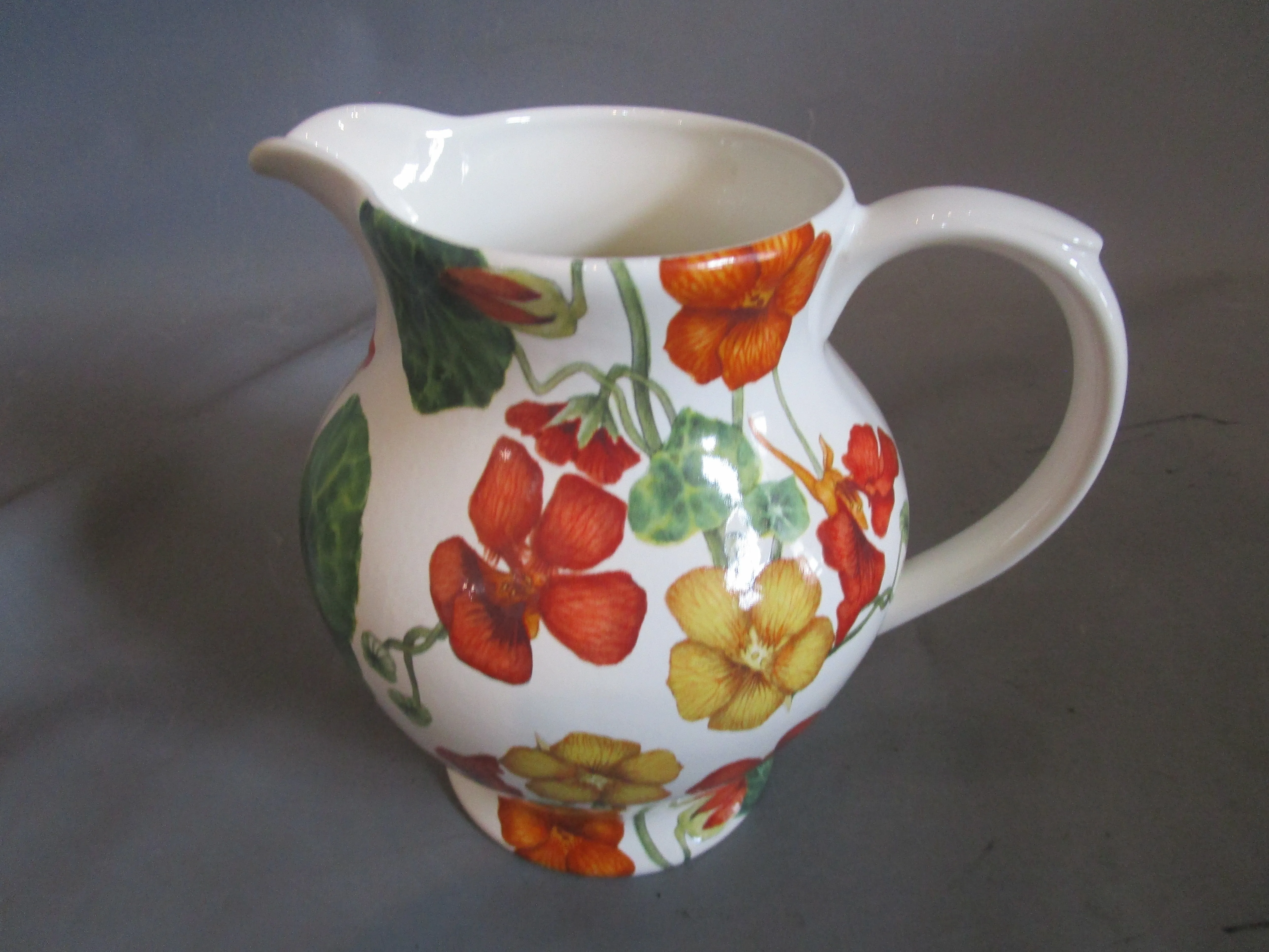 Poole Pottery Nasturtium Large Water Jug And Bowl Vintage c1991