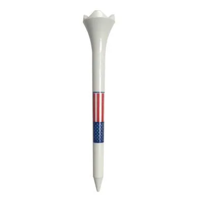 Pride Sports Plastic Evolution USA Flag Edition Golf Tees