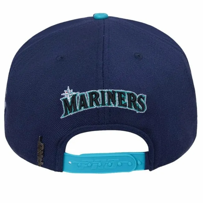 Pro Standard Seattle Mariners Retro Primary Logo Snapback (Navy/Seafoam)