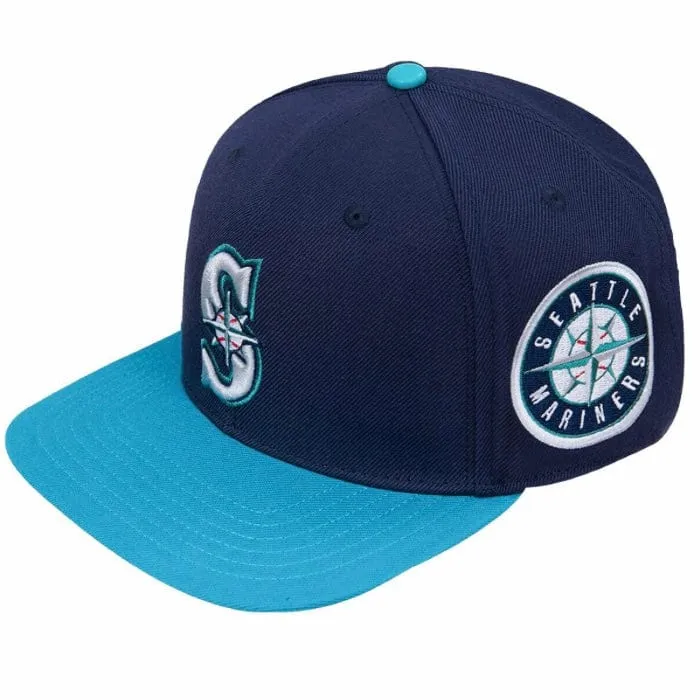 Pro Standard Seattle Mariners Retro Primary Logo Snapback (Navy/Seafoam)