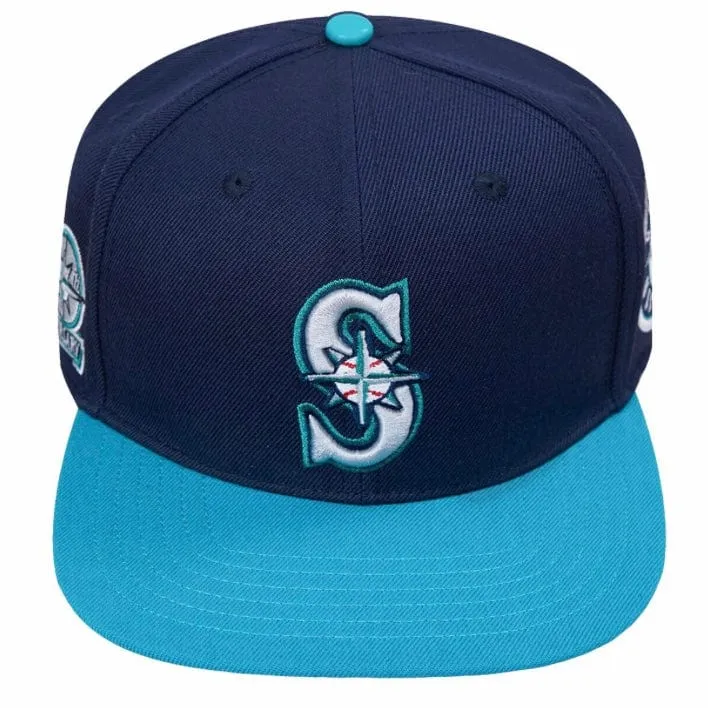 Pro Standard Seattle Mariners Retro Primary Logo Snapback (Navy/Seafoam)