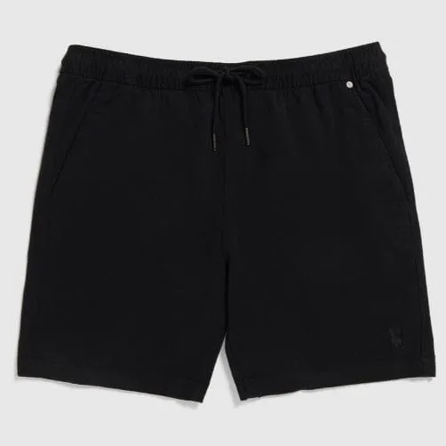 Psycho Bunny Willis Stretch Tencel Short (Black) B6R239Y1WB