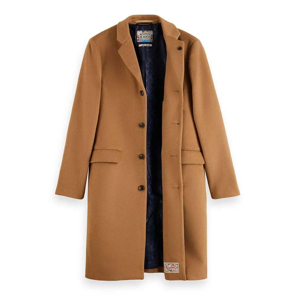 SCOTCH & SODA CLASSIC WOOL BLEND OVERCOAT