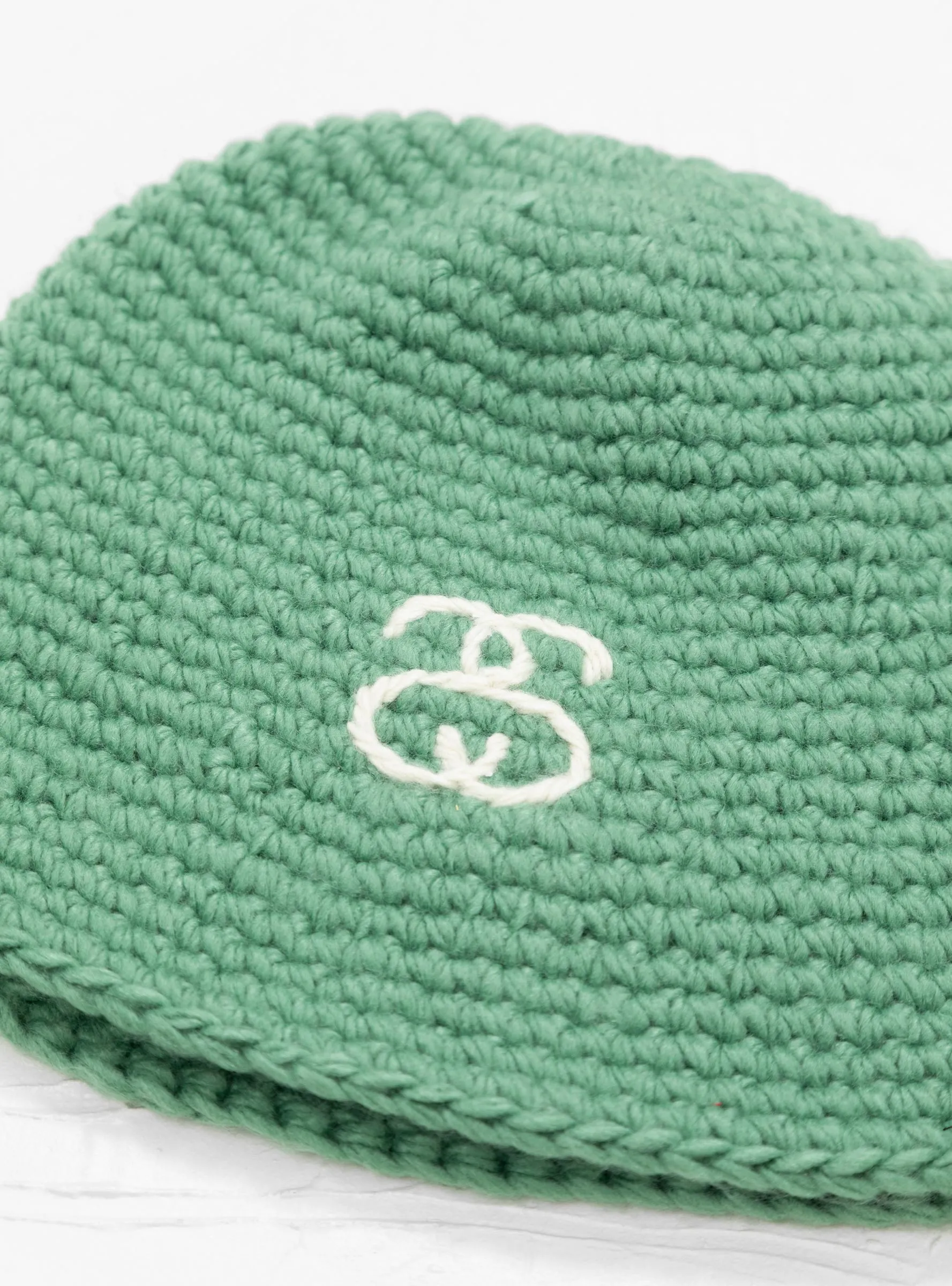 SS Link Knit Bucket Hat Spruce Green