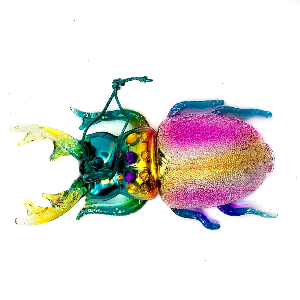 Stag Horn Rainbow Beetle Ornament