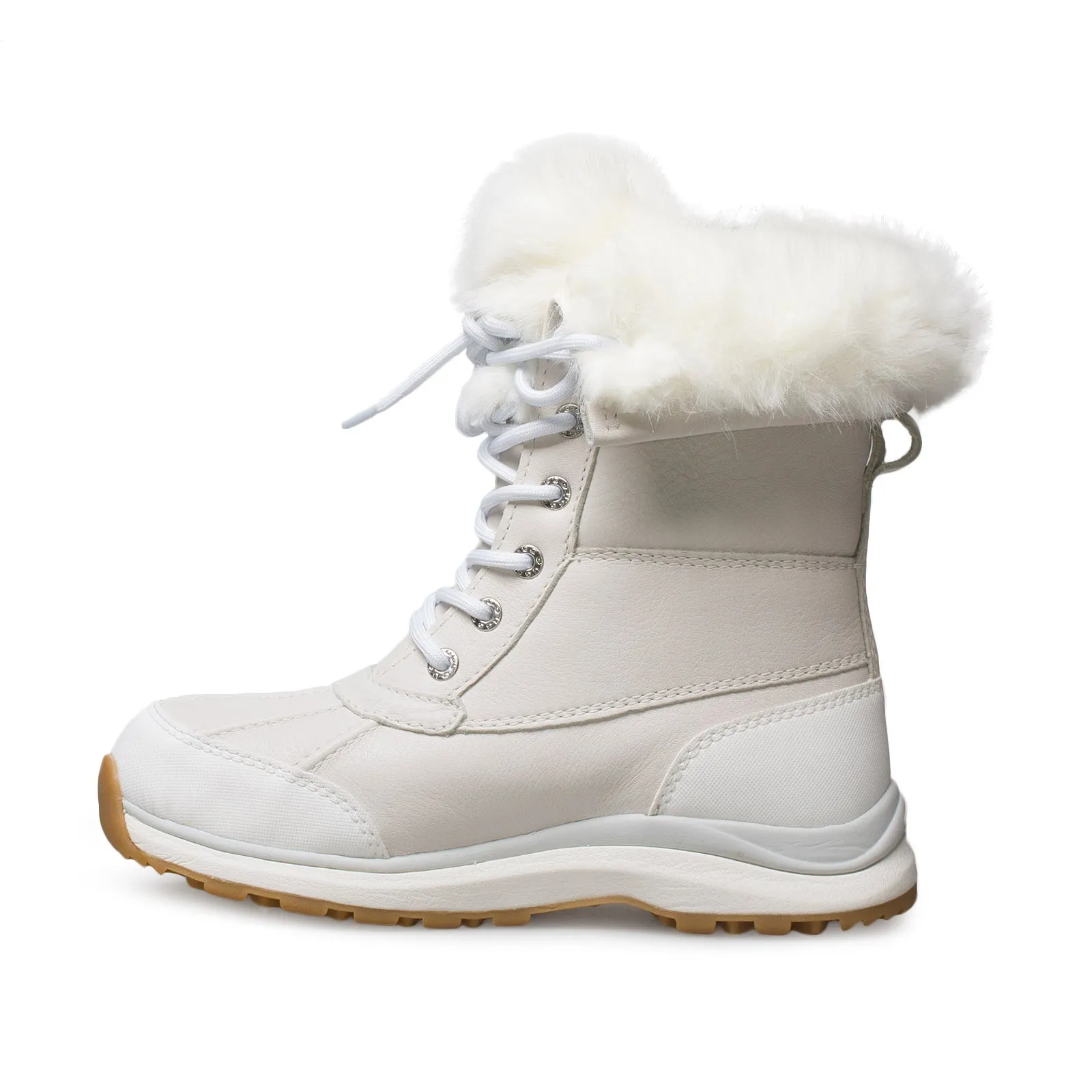 UGG Adirondack III Fluff White Boots - Women's