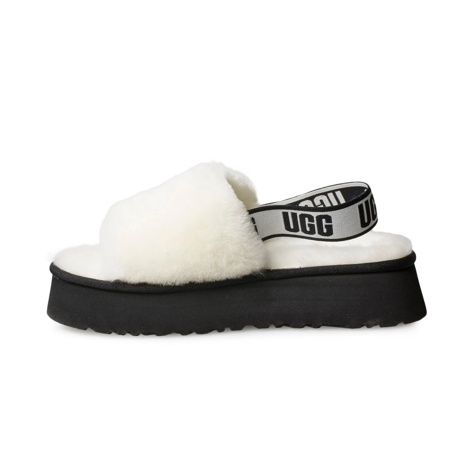 UGG Disco Slide White Slippers - Women's