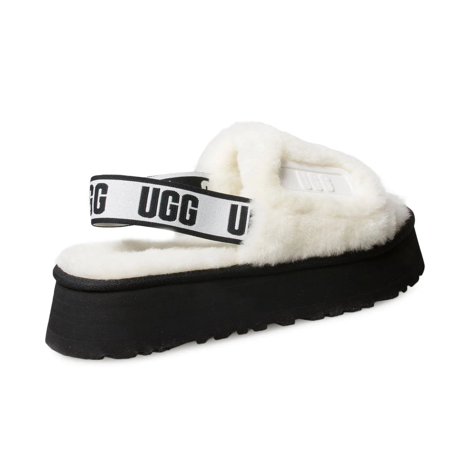 UGG Disco Slide White Slippers - Women's