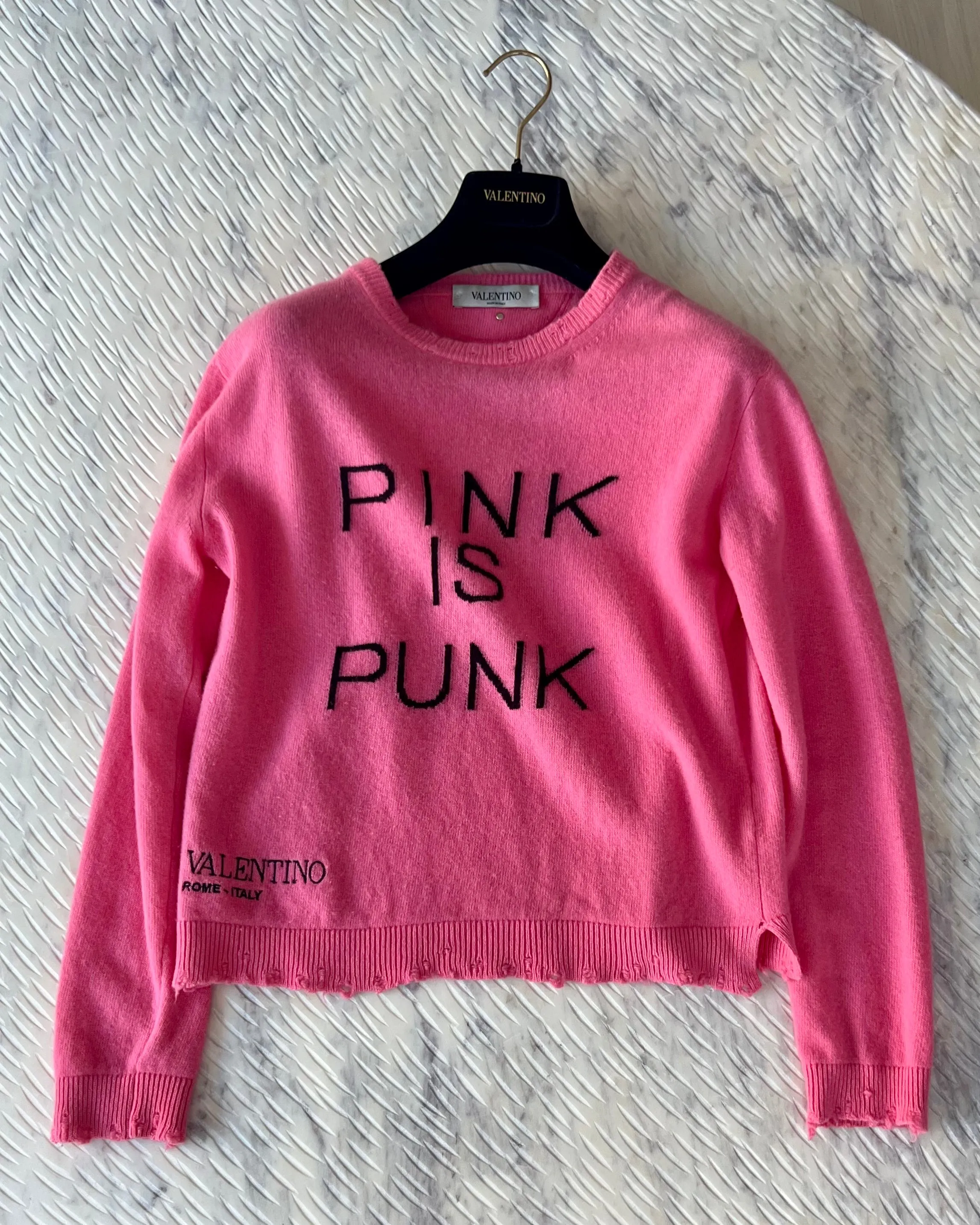 Valentino Pink Is Punk Sweater