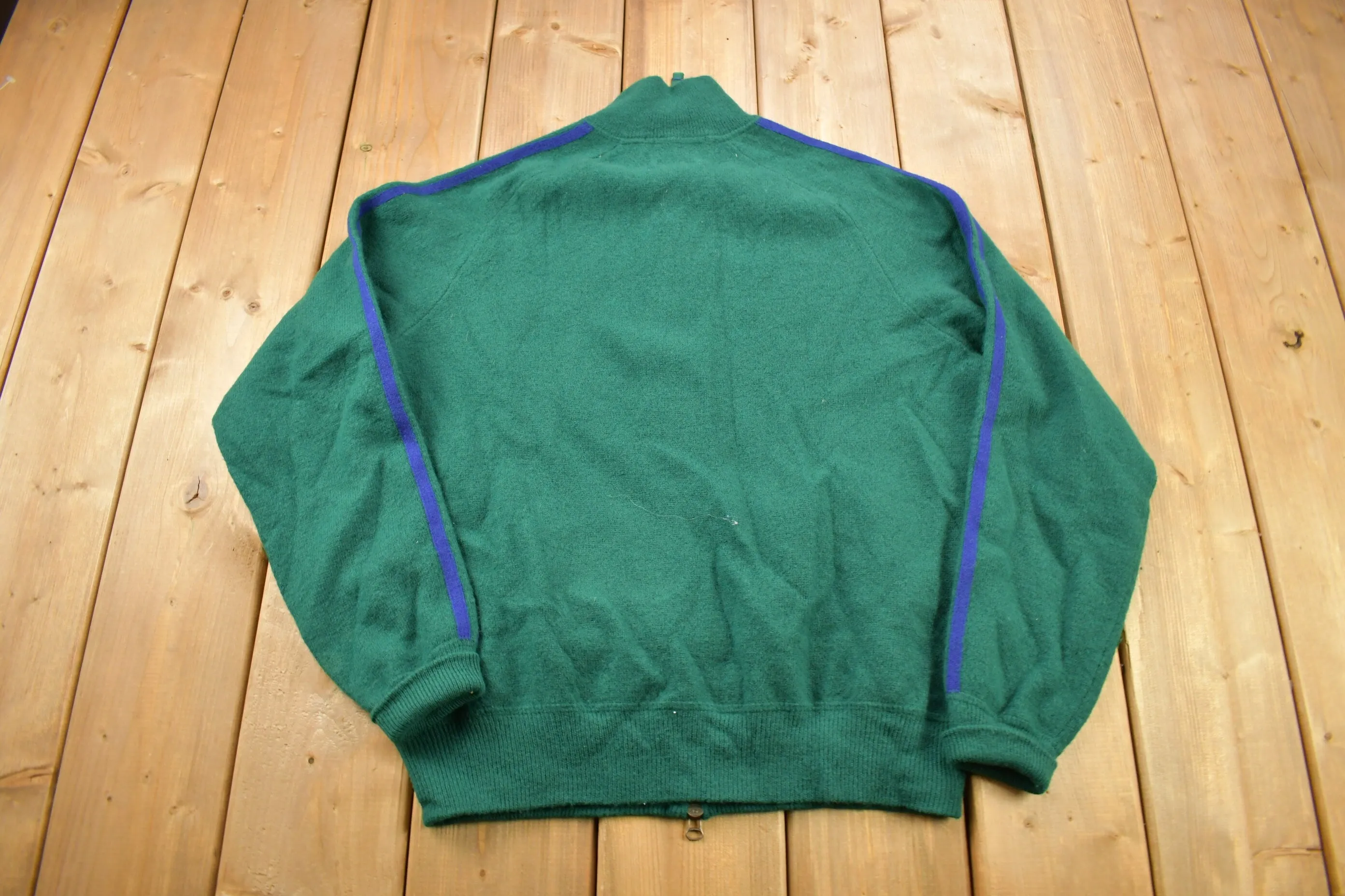 Vintage 1990s Polo Ralph Lauren 100% Merino Wool Sweater / Vintage Zip Up / Vintage Ralph Lauren / Polo Sweater