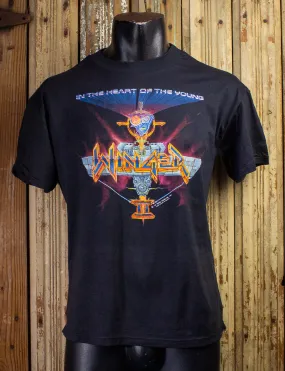 Vintage Winger In the Heart of the Young Concert T Shirt 1990 Black Large